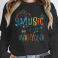 Music Is For Everyone Love For Music Teachers Women Crewneck Sweatshirt, funny design Music Is For Everyone Love For Music Teachers Women Crewneck Sweatshirt, funny design