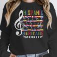 Music Teacher Kid National Hispanic Heritage Month Women Crewneck Sweatshirt, funny design Music Teacher Kid National Hispanic Heritage Month Women Crewneck Sweatshirt, funny design