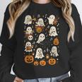 Music Teacher Orchestra Shirt Spooky Halloween Ghost Band Women Crewneck Sweatshirt, funny design Music Teacher Orchestra Shirt Spooky Halloween Ghost Band Women Crewneck Sweatshirt, funny design