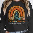 Music Teacher I Teach My Favorite Musicians Autumn Rainbow Men Women Women Crewneck Sweatshirt, funny design Music Teacher I Teach My Favorite Musicians Autumn Rainbow Men Women Women Crewneck Sweatshirt, funny design