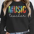 Music Teacher Tie Dye Appreciation Day Hello Back To School Men Women Women Crewneck Sweatshirt, funny design Music Teacher Tie Dye Appreciation Day Hello Back To School Men Women Women Crewneck Sweatshirt, funny design