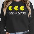 Nerdy Pac-Math Nom Retro Game Precalculus Math Teacher Women Crewneck Sweatshirt, funny design Nerdy Pac-Math Nom Retro Game Precalculus Math Teacher Women Crewneck Sweatshirt, funny design
