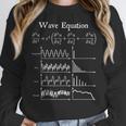 Nerdy Wave Equation Music Physics Science Math Teacher Geek Men Women Girls Kids Women Crewneck Sweatshirt, Science Teacher Gifts, funny design