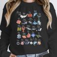 Ocean Animals Alphabet Cute Sea Life ABC Marine Kids Teacher Women Crewneck Sweatshirt, funny design Ocean Animals Alphabet Cute Sea Life ABC Marine Kids Teacher Women Crewneck Sweatshirt, funny design
