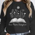 One-More Chapter Wildflower Reading Teacher Library Bookish Women Crewneck Sweatshirt, funny design One-More Chapter Wildflower Reading Teacher Library Bookish Women Crewneck Sweatshirt, funny design