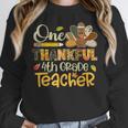 One Thankful 4th Grade Teacher Turkey Leopard Thanksgiving Women Crewneck Sweatshirt, First Grade Teacher Gifts, 4th Grade Teacher Gifts, funny design One Thankful 4th Grade Teacher Turkey Leopard Thanksgiving Women Crewneck Sweatshirt, First Grade Teacher Gifts, 4th Grade Teacher Gifts, funny design