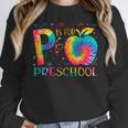 P Is For Preschool Tie Dye Back To School Teacher Men Women Girls Kids Women Crewneck Sweatshirt, funny design