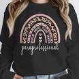Paraprofessional Rainbow Para Teacher Parapro Women Crewneck Sweatshirt, funny design Paraprofessional Rainbow Para Teacher Parapro Women Crewneck Sweatshirt, funny design