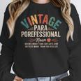Paraprofessional Vintage Para Teacher 60s 70s 80s Women Crewneck Sweatshirt, funny design