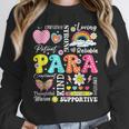 Paras Make It Possible Paraprofessional Paraeducator Teacher Women Crewneck Sweatshirt, funny design Paras Make It Possible Paraprofessional Paraeducator Teacher Women Crewneck Sweatshirt, funny design
