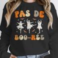 Pas De Boo-Rée Ghost Ballet Dancer Halloween Dance Teacher Women Crewneck Sweatshirt, funny design