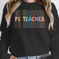 PE Teacher Vintage Retro Groovy Physical Education Teacher Women Crewneck Sweatshirt, Pe Teacher Gifts, Groovy Teacher Gifts, funny design