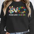 Peace Love Inclusion Sped Squad Special-Ed Teacher Daycare Women Crewneck Sweatshirt, funny design Peace Love Inclusion Sped Squad Special-Ed Teacher Daycare Women Crewneck Sweatshirt, funny design