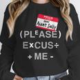 PEMDAS Math Teacher Halloween Costume Women Crewneck Sweatshirt, funny design
