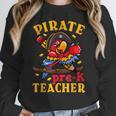 Pirate Pre-K Teacher Preschool Halloween Women Crewneck Sweatshirt, funny design Pirate Pre-K Teacher Preschool Halloween Women Crewneck Sweatshirt, funny design