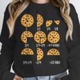 Pizza Slice Fraction Math Teacher Back To School Educational Women Crewneck Sweatshirt, funny design