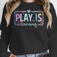 Play Is Learning Kindergarten Teacher Team Women Women Crewneck Sweatshirt, funny design Play Is Learning Kindergarten Teacher Team Women Women Crewneck Sweatshirt, funny design