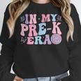 In My Pre K Era Groovy Back To School First Day Teacher Kids Women Crewneck Sweatshirt, Groovy Teacher Gifts, funny design