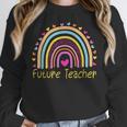 Pre-K Preschool Kindergarten Future Teacher Rainbow Women Crewneck Sweatshirt, Future Teacher Gifts, funny design