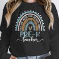 Pre-K Teacher Leopard Boho Rainbow Back To School Women Crewneck Sweatshirt, funny design Pre-K Teacher Leopard Boho Rainbow Back To School Women Crewneck Sweatshirt, funny design