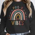 Pre K Vibes Back To School Student Teacher Women Crewneck Sweatshirt, funny design Pre K Vibes Back To School Student Teacher Women Crewneck Sweatshirt, funny design