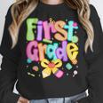 Preppy First Grade Back To School 1st Grade Teacher Girl Kid Women Crewneck Sweatshirt, First Grade Teacher Gifts, funny design Preppy First Grade Back To School 1st Grade Teacher Girl Kid Women Crewneck Sweatshirt, First Grade Teacher Gifts, funny design