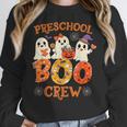 Preschool Boo Crew Halloween Costume For Teacher Kids Women Crewneck Sweatshirt, funny design Preschool Boo Crew Halloween Costume For Teacher Kids Women Crewneck Sweatshirt, funny design