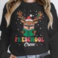 Preschool Crew Xmas Reindeer Teacher Student Christmas Women Crewneck Sweatshirt, funny design Preschool Crew Xmas Reindeer Teacher Student Christmas Women Crewneck Sweatshirt, funny design