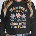 Preschool Teacher Appreciation Team Pre-K Grow With The Flow Women Crewneck Sweatshirt, funny design Preschool Teacher Appreciation Team Pre-K Grow With The Flow Women Crewneck Sweatshirt, funny design