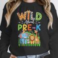 Preschool Teacher Kids Back To School Wild About Pre-K Women Crewneck Sweatshirt, funny design Preschool Teacher Kids Back To School Wild About Pre-K Women Crewneck Sweatshirt, funny design