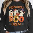 Principal Teacher Boo Crew Halloween Spooky Costume Women Crewneck Sweatshirt, funny design