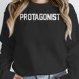 Protagonist English Literature Teacher Costume T Shirt Women Crewneck Sweatshirt, English Teacher Gifts, funny design Protagonist English Literature Teacher Costume T Shirt Women Crewneck Sweatshirt, English Teacher Gifts, funny design