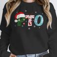 PTO Santa Hat Reindeer Parent Teacher Organization Christmas Women Crewneck Sweatshirt, funny design PTO Santa Hat Reindeer Parent Teacher Organization Christmas Women Crewneck Sweatshirt, funny design