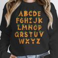 Pumpkin ABC Halloween Alphabet Costume School Teacher Kids Women Crewneck Sweatshirt, funny design Pumpkin ABC Halloween Alphabet Costume School Teacher Kids Women Crewneck Sweatshirt, funny design