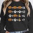 Pumpkin Ghost Equation Math Teacher Halloween Costume Women Crewneck Sweatshirt, funny design