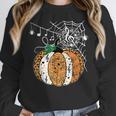 Pumpkin Music Teacher Halloween Fall Music Notes Autumn Women Crewneck Sweatshirt, funny design