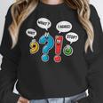 Punctuation Marks Wait What I Agree Stop English Teacher Women Crewneck Sweatshirt, English Teacher Gifts, funny design Punctuation Marks Wait What I Agree Stop English Teacher Women Crewneck Sweatshirt, English Teacher Gifts, funny design