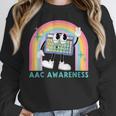 Rainbow AAC Awareness Month SPED Teacher SLP Communication Women Crewneck Sweatshirt, funny design Rainbow AAC Awareness Month SPED Teacher SLP Communication Women Crewneck Sweatshirt, funny design