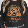 Rainbow I Teach The Cutest Pumpkins Kindergarten Teacher Men Women Women Crewneck Sweatshirt, funny design Rainbow I Teach The Cutest Pumpkins Kindergarten Teacher Men Women Women Crewneck Sweatshirt, funny design