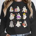 Read More Books Spooky Teacher Halloween Ghost Reading Book Women Crewneck Sweatshirt, funny design Read More Books Spooky Teacher Halloween Ghost Reading Book Women Crewneck Sweatshirt, funny design