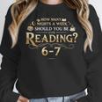 Reading 6–7 Teacher Librarian English Book Lover Quote Women Crewneck Sweatshirt, English Teacher Gifts, funny design Reading 6–7 Teacher Librarian English Book Lover Quote Women Crewneck Sweatshirt, English Teacher Gifts, funny design