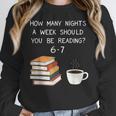 Reading 67 Six Seven Meme English Teacher Book Lover Women Crewneck Sweatshirt, English Teacher Gifts, funny design