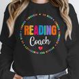 Reading Coach Teacher Interventionist Specialist Literacy Women Crewneck Sweatshirt, funny design Reading Coach Teacher Interventionist Specialist Literacy Women Crewneck Sweatshirt, funny design