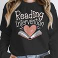 Reading Intervention Teacher Women Crewneck Sweatshirt, funny design Reading Intervention Teacher Women Crewneck Sweatshirt, funny design