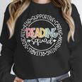 Reading Squad Teacher Reader Librarian Interventionist Team Women Crewneck Sweatshirt, funny design Reading Squad Teacher Reader Librarian Interventionist Team Women Crewneck Sweatshirt, funny design