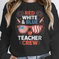 Red & Blue Teacher Crew Shirt 4th Of July Sunglasses Women Crewneck Sweatshirt, funny design Red & Blue Teacher Crew Shirt 4th Of July Sunglasses Women Crewneck Sweatshirt, funny design