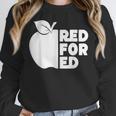 Red For Ed Teacher Support Public Education For Men Women Kids Women Crewneck Sweatshirt, funny design Red For Ed Teacher Support Public Education For Men Women Kids Women Crewneck Sweatshirt, funny design