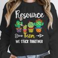 Resource Team Cactus Crew Resource Teacher Squad Women Crewneck Sweatshirt, funny design Resource Team Cactus Crew Resource Teacher Squad Women Crewneck Sweatshirt, funny design