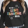 Retro Boho Math Science Professor In My STEM Teacher Era Women Crewneck Sweatshirt, Science Teacher Gifts, funny design