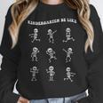 Retro Halloween Kindergarten Teacher Skeleton Trick Or Treat Men Women Kids Women Crewneck Sweatshirt, funny design